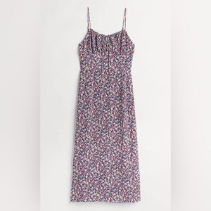 H&M | Floral Sweetheart Neck Dress Size XL